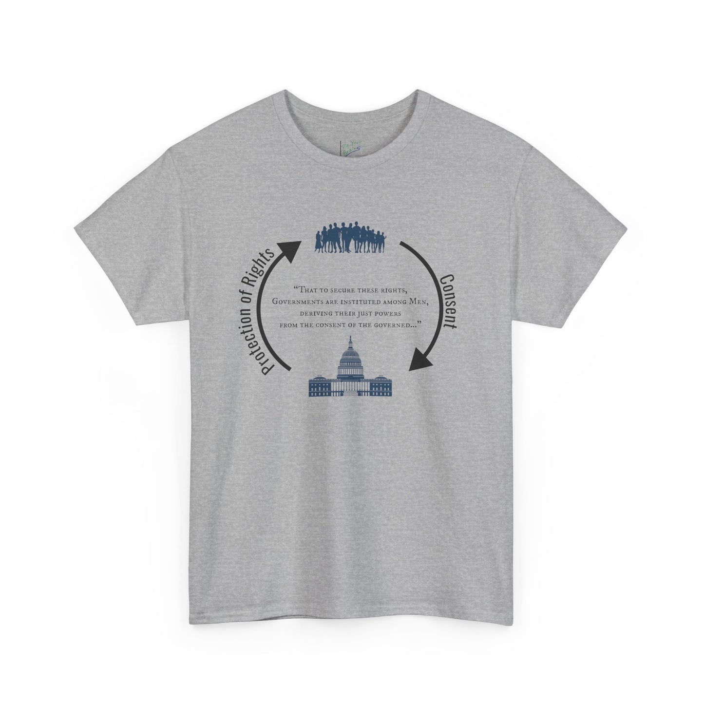 Declaration of Independence Government Quote Tee