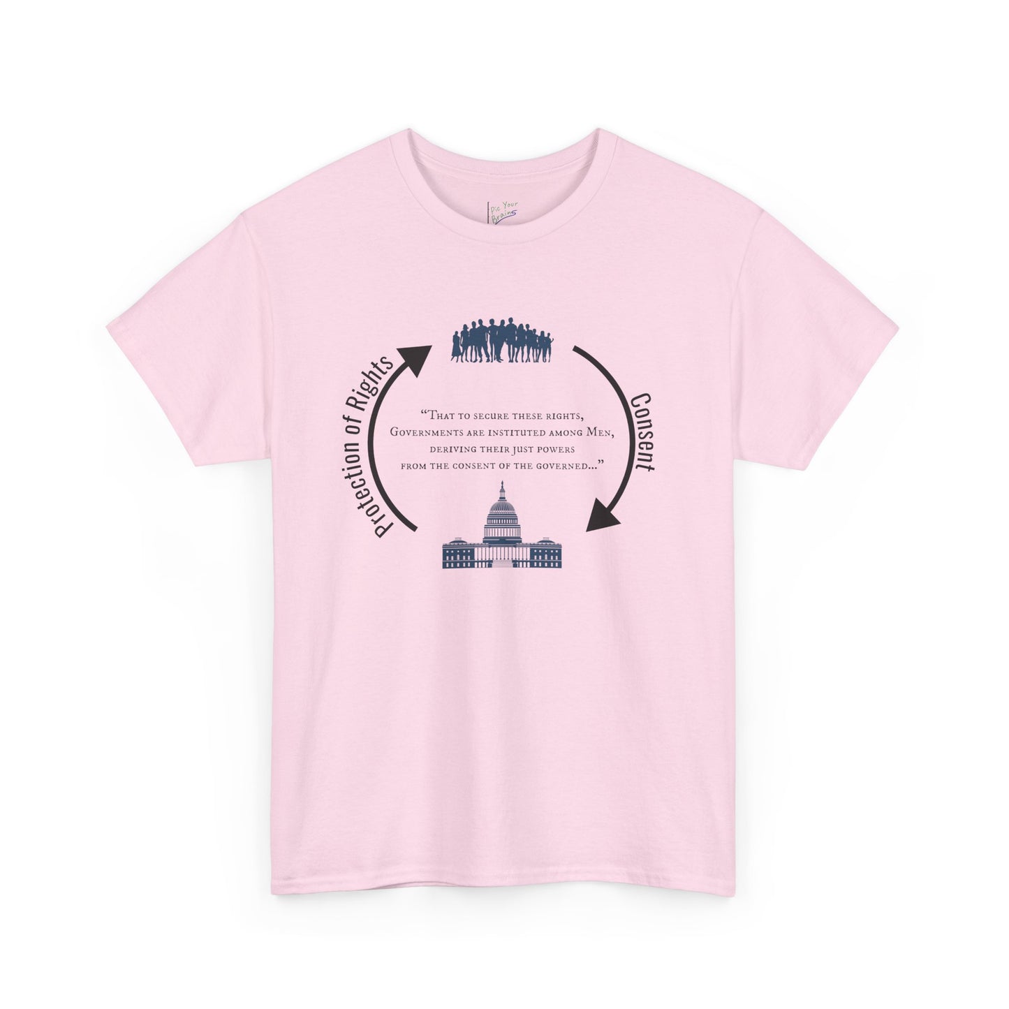 Declaration of Independence Government Quote Tee