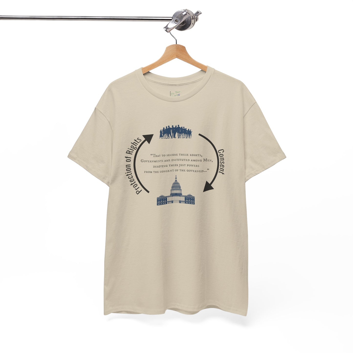 Declaration of Independence Government Quote Tee