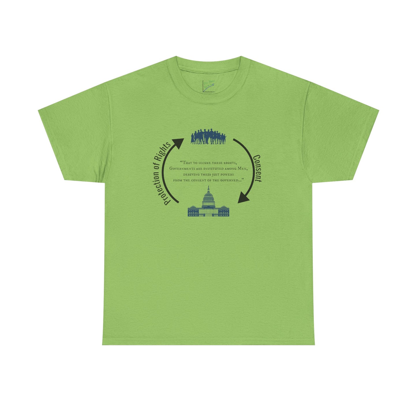 Declaration of Independence Government Quote Tee