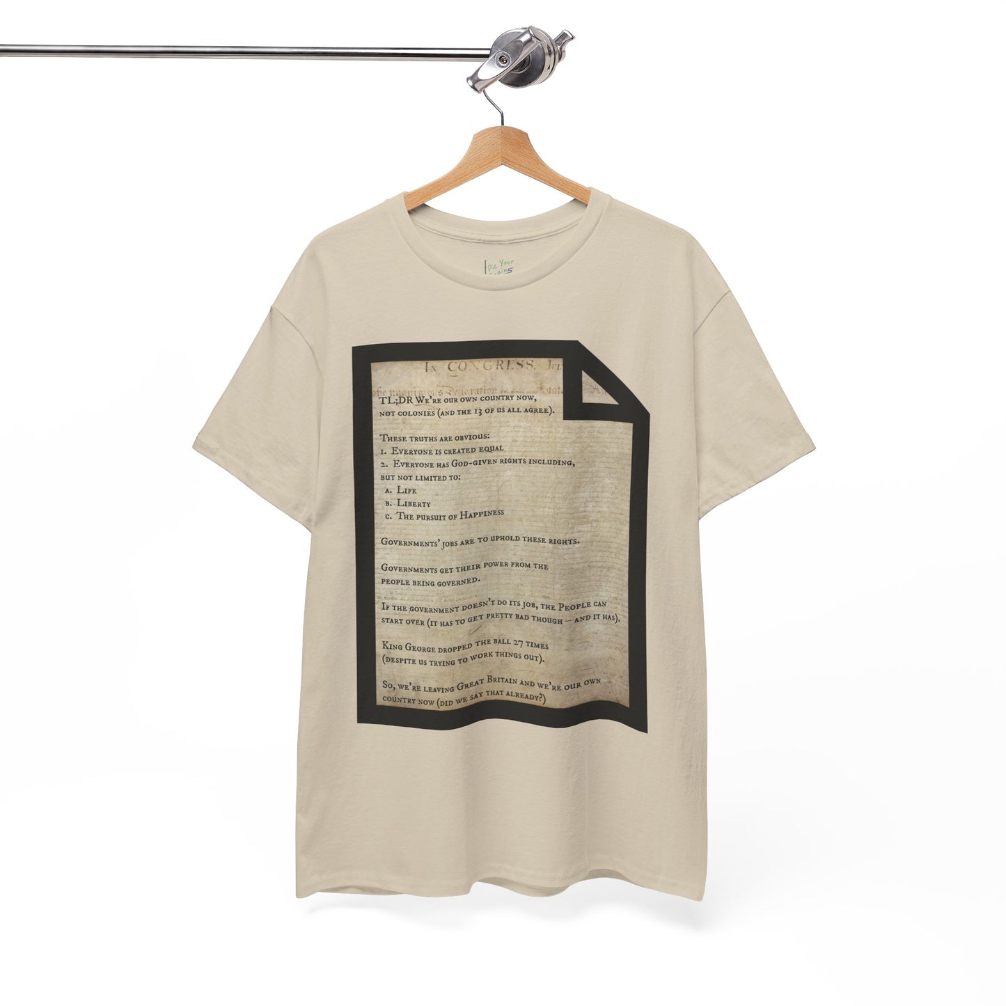 Declaration of Independence Summary Tee