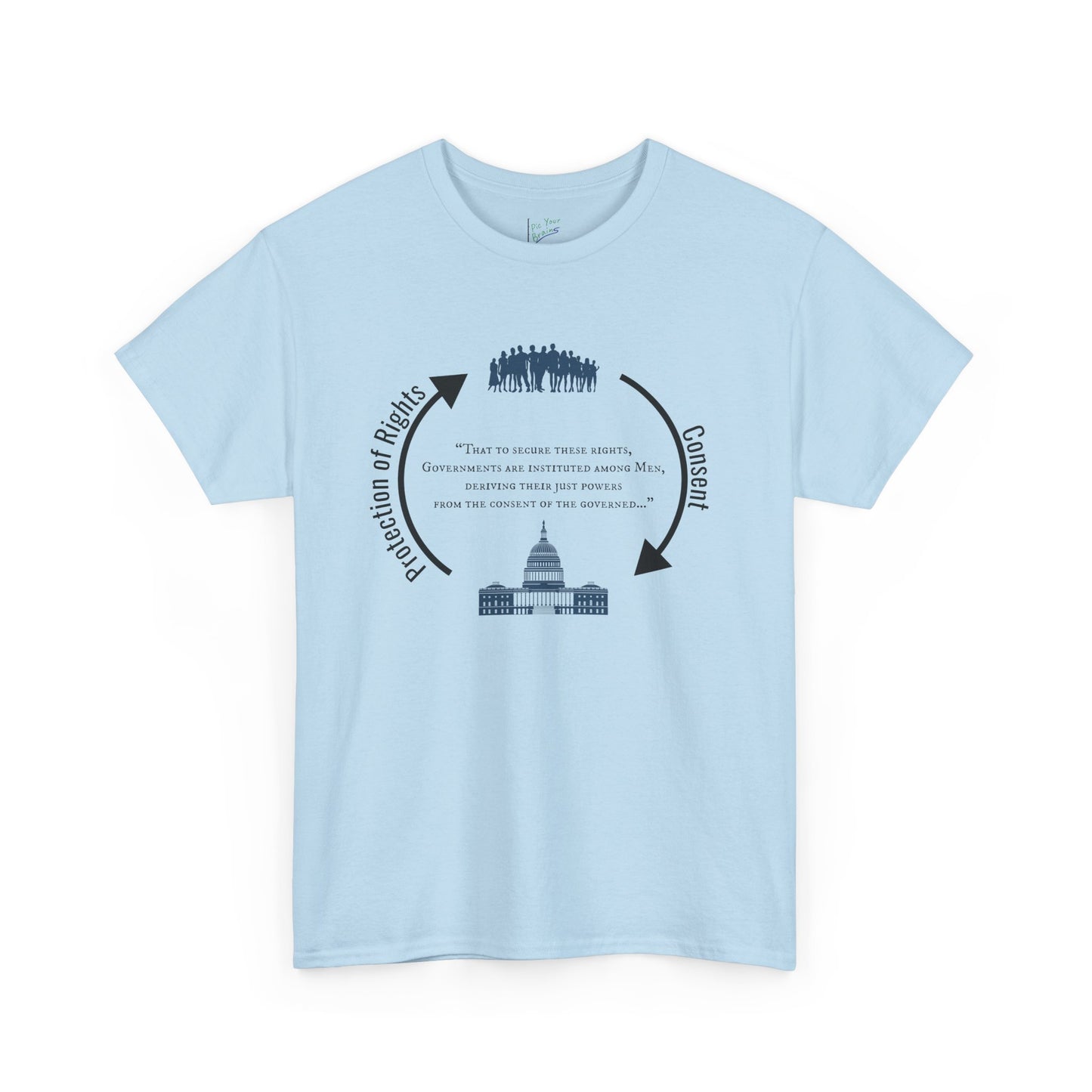 Declaration of Independence Government Quote Tee