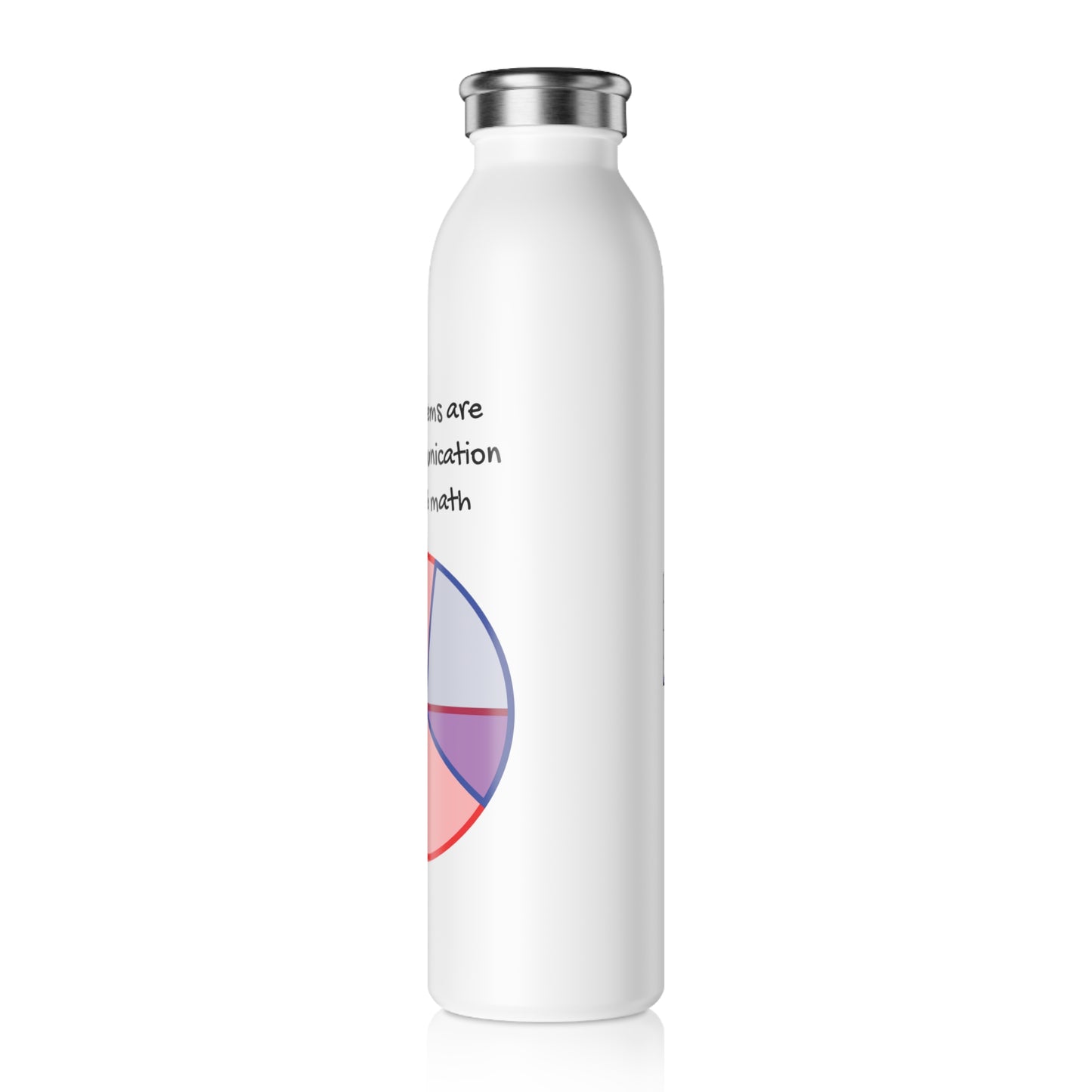 Math Problems Stainless Steel Water Bottle