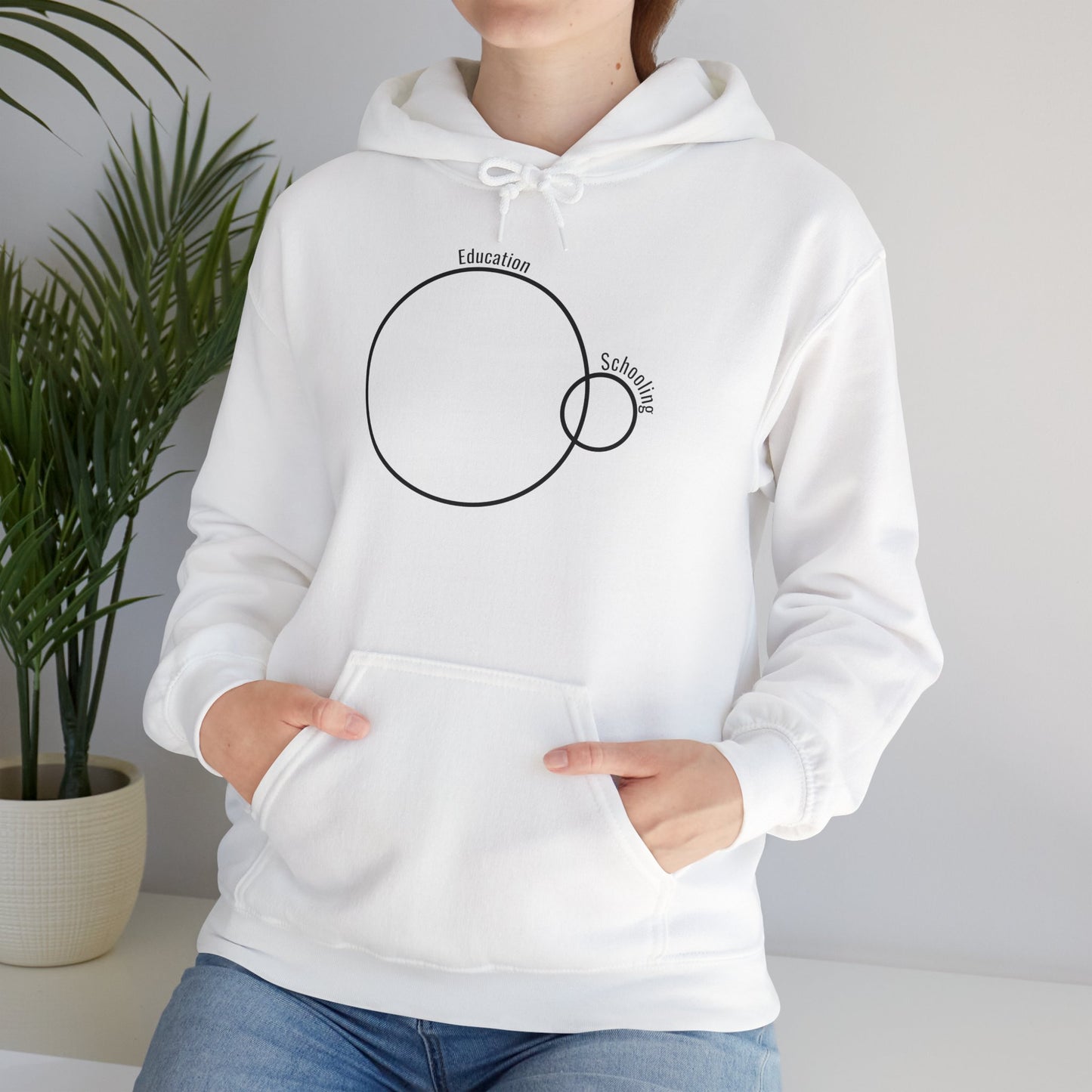 Education vs. Schooling Hooded Sweatshirt