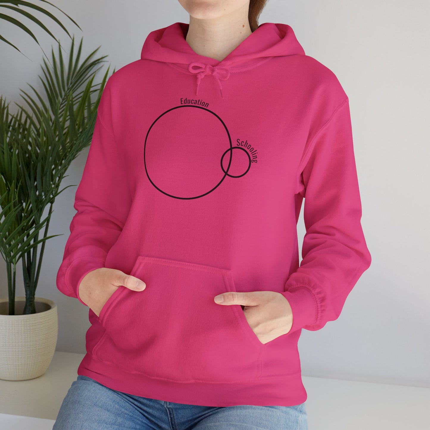 Education vs. Schooling Hooded Sweatshirt