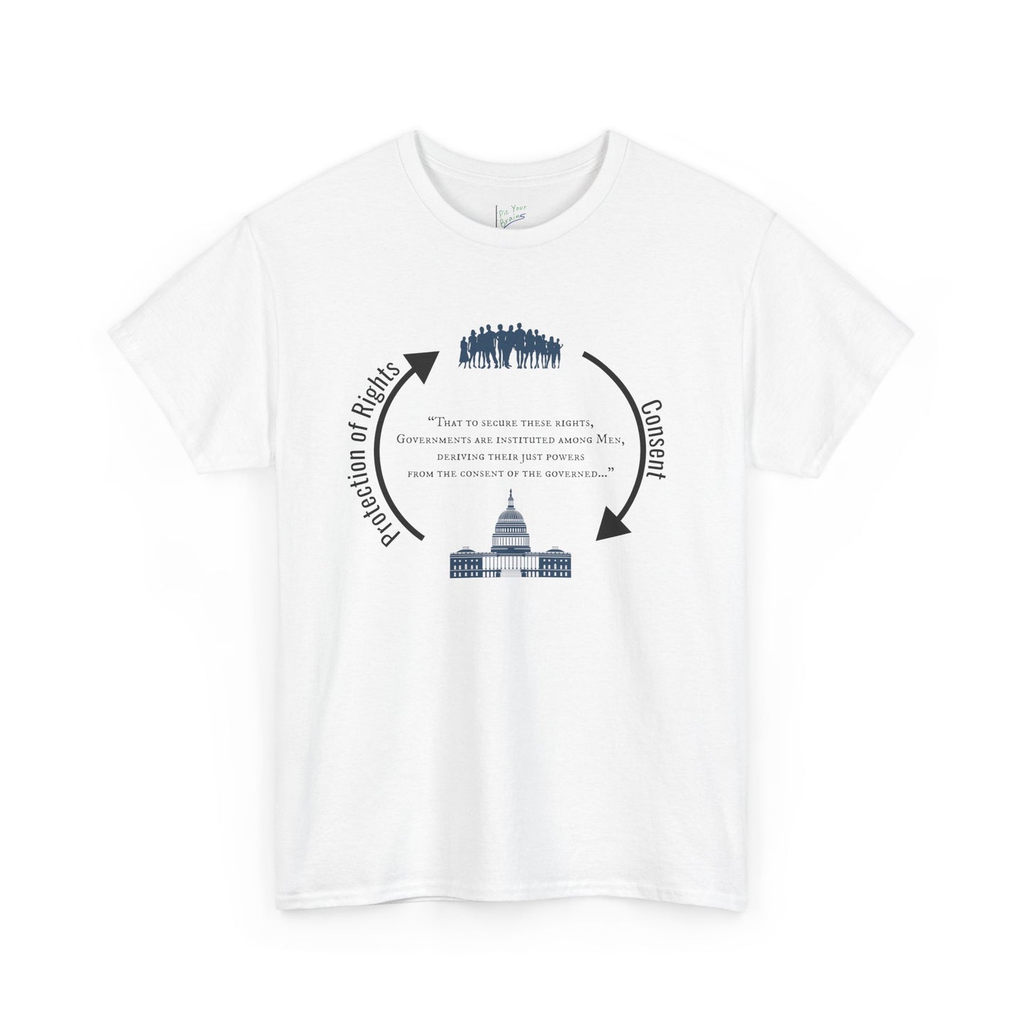 Declaration of Independence Government Quote Tee