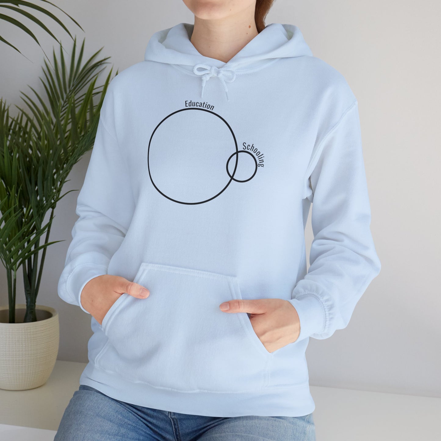 Education vs. Schooling Hooded Sweatshirt