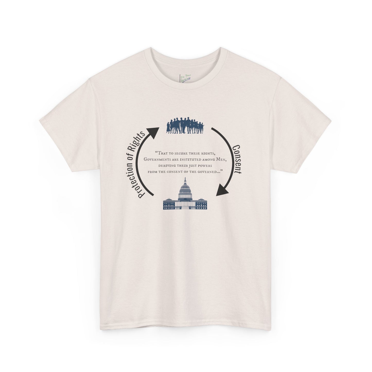 Declaration of Independence Government Quote Tee
