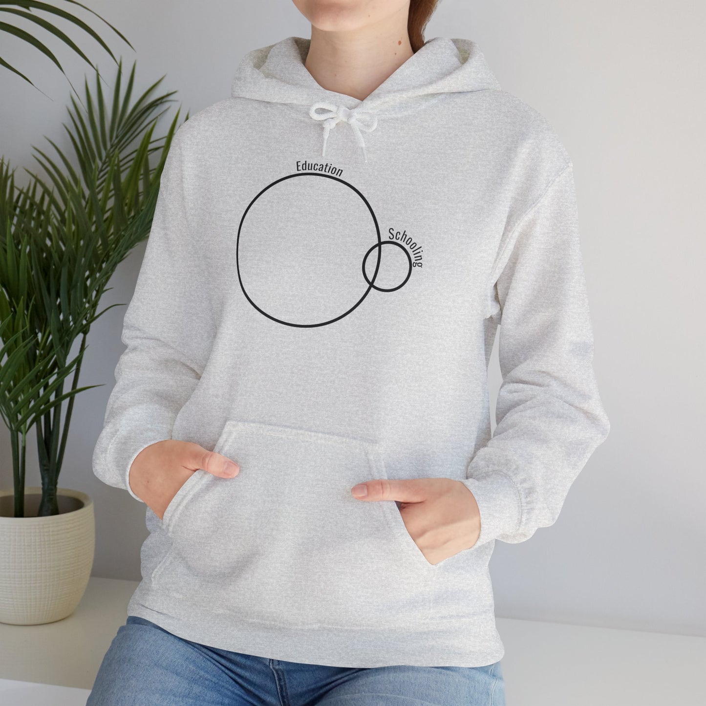 Education vs. Schooling Hooded Sweatshirt