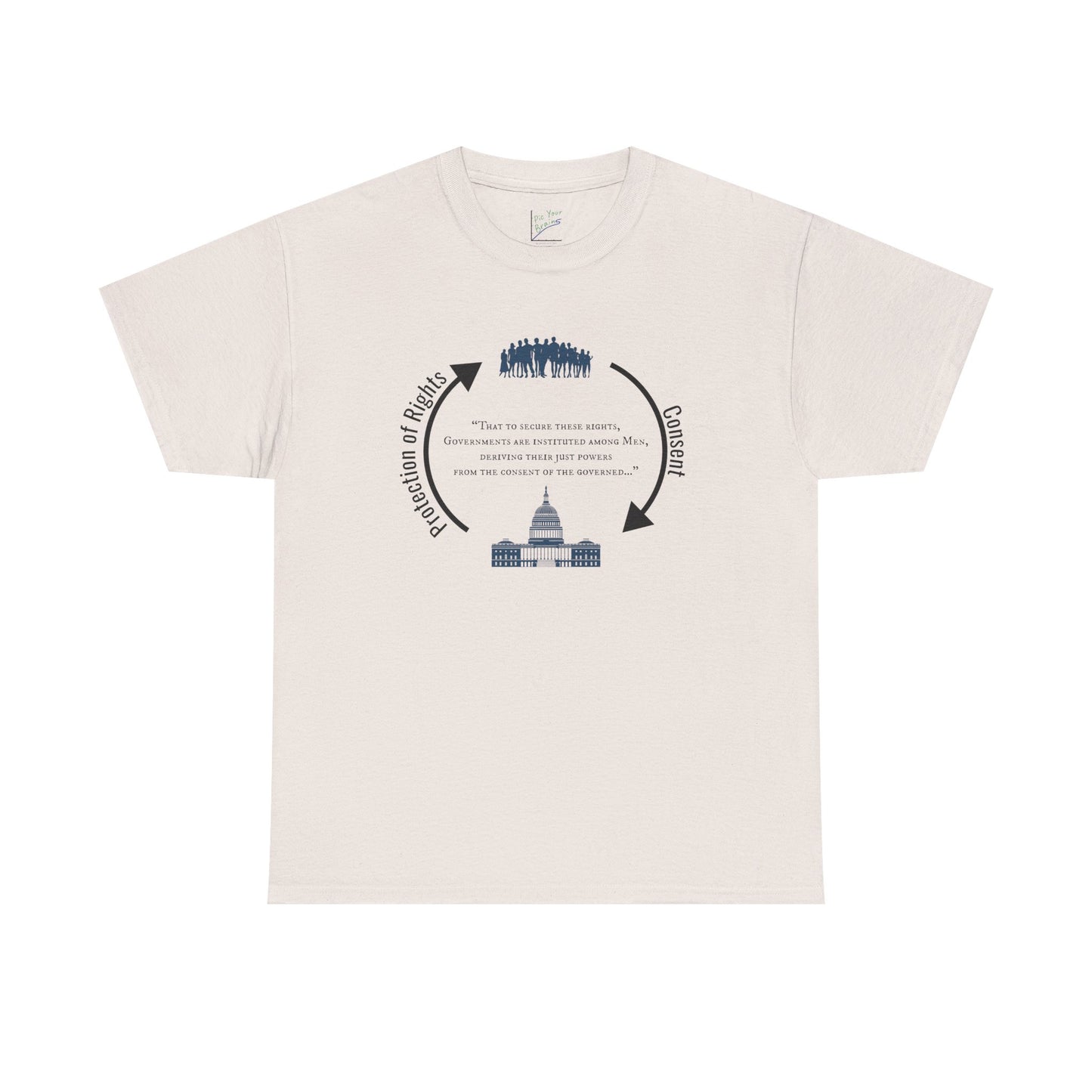 Declaration of Independence Government Quote Tee