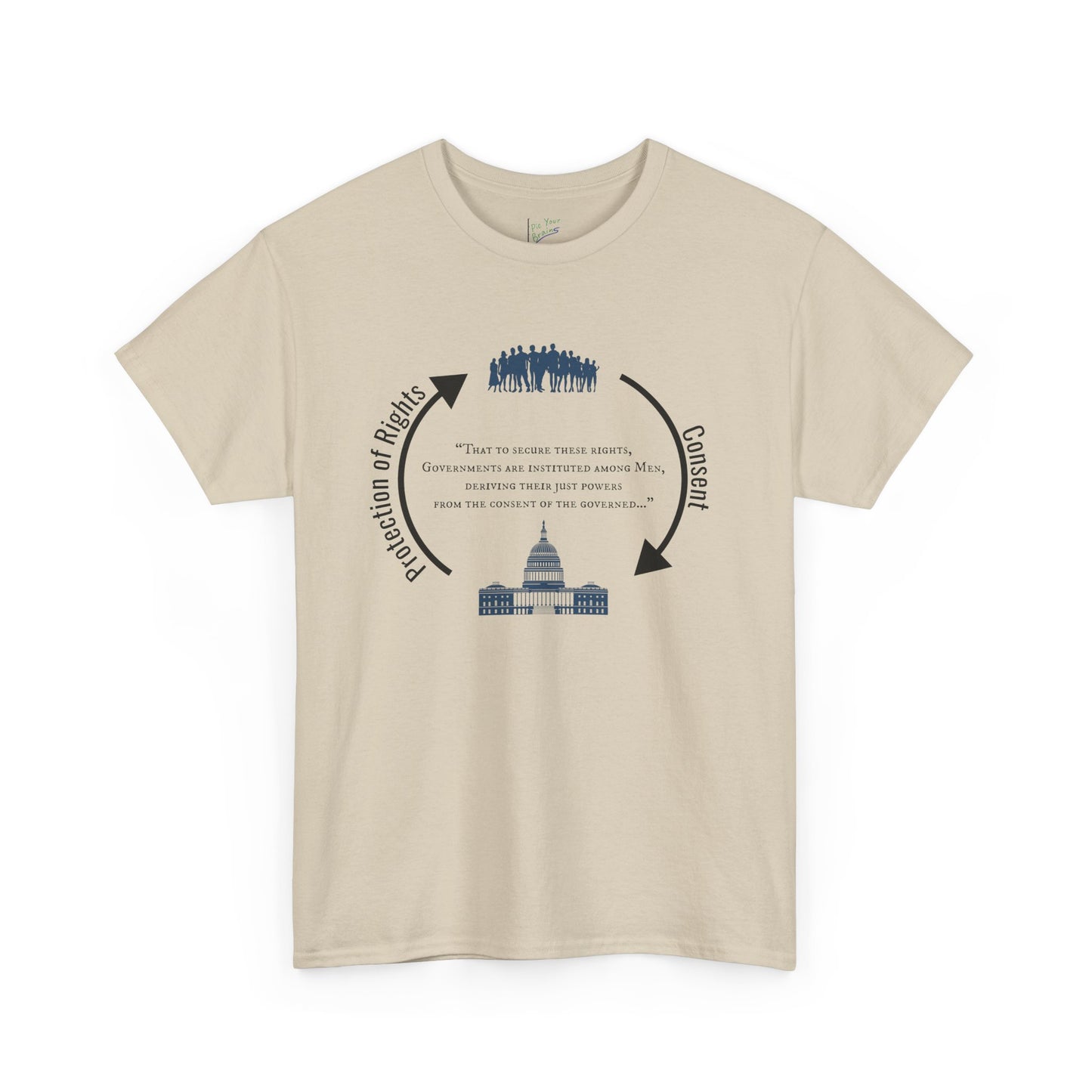Declaration of Independence Government Quote Tee