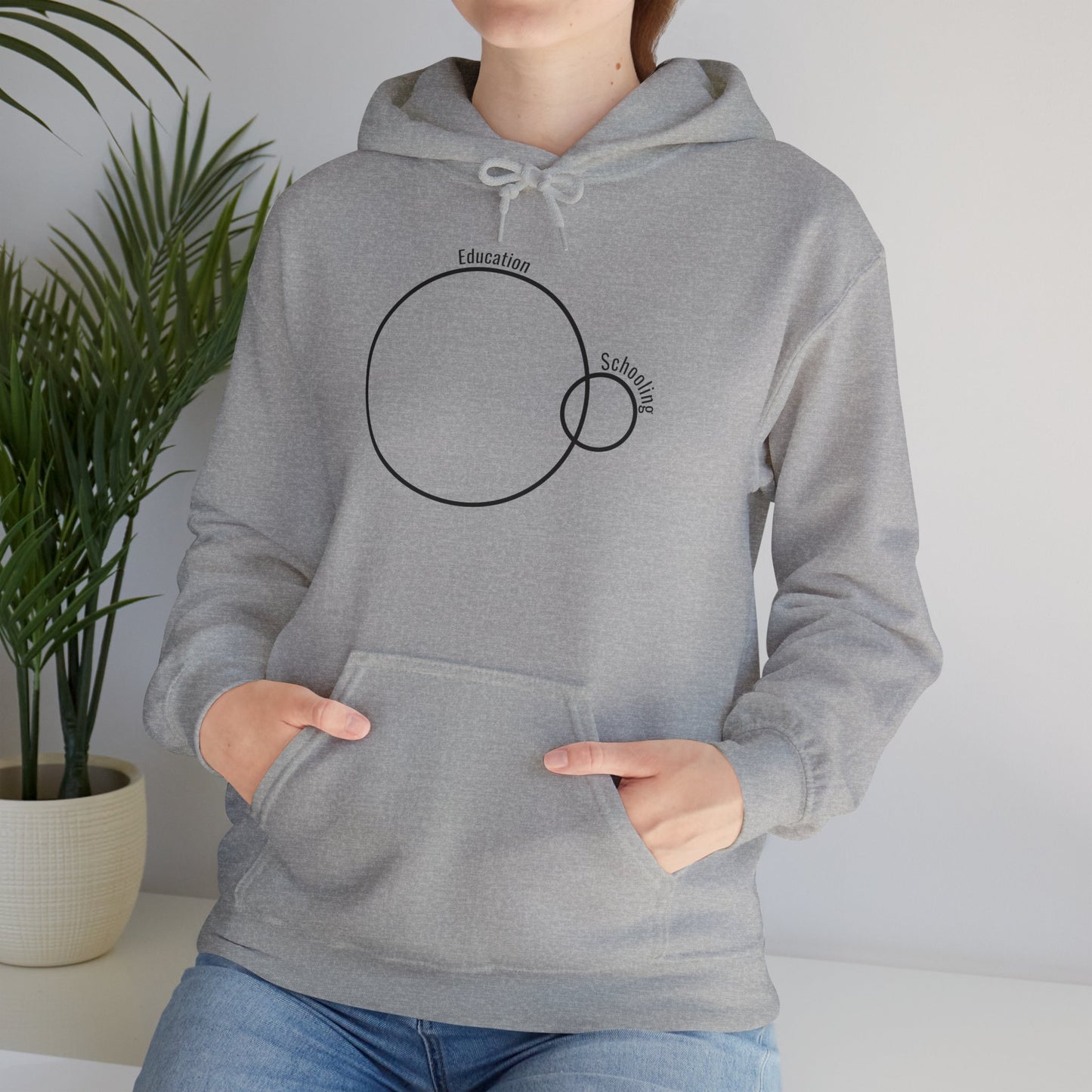 Education vs. Schooling Hooded Sweatshirt