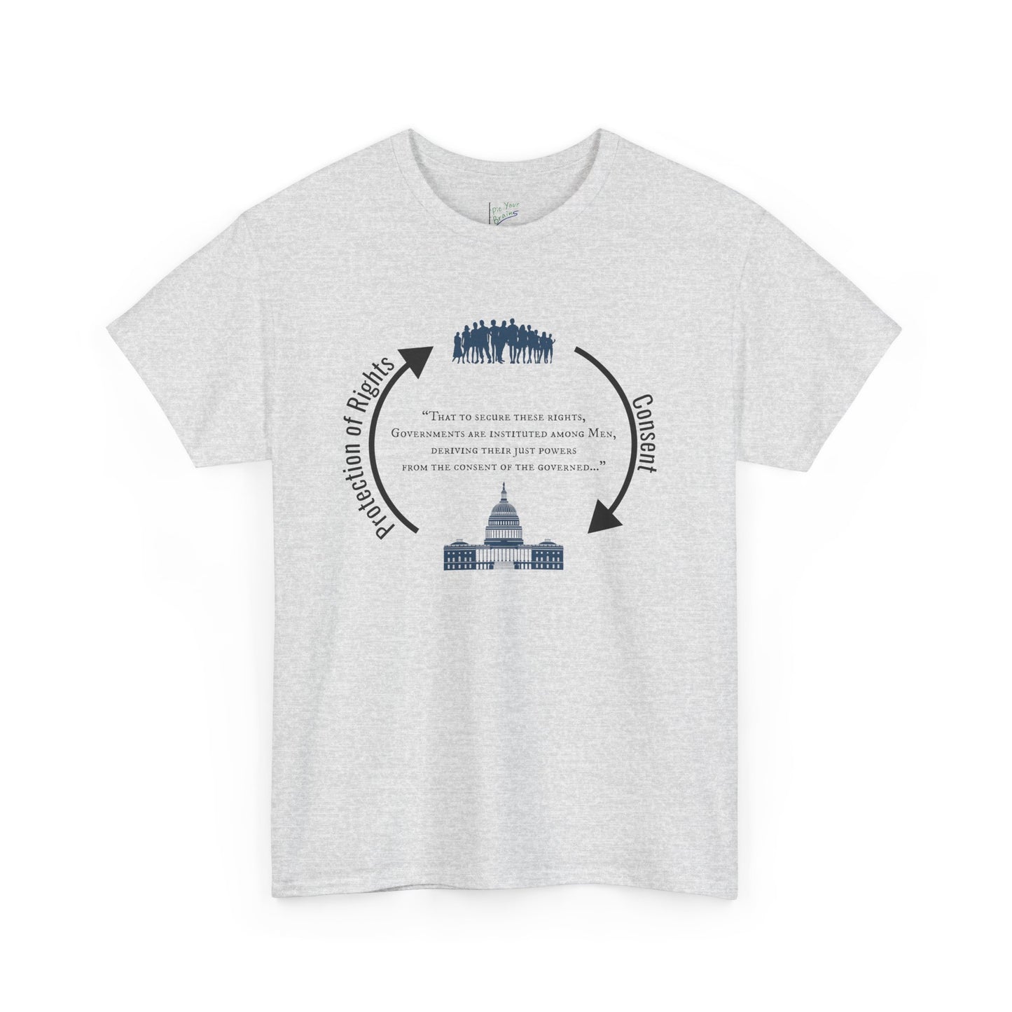 Declaration of Independence Government Quote Tee