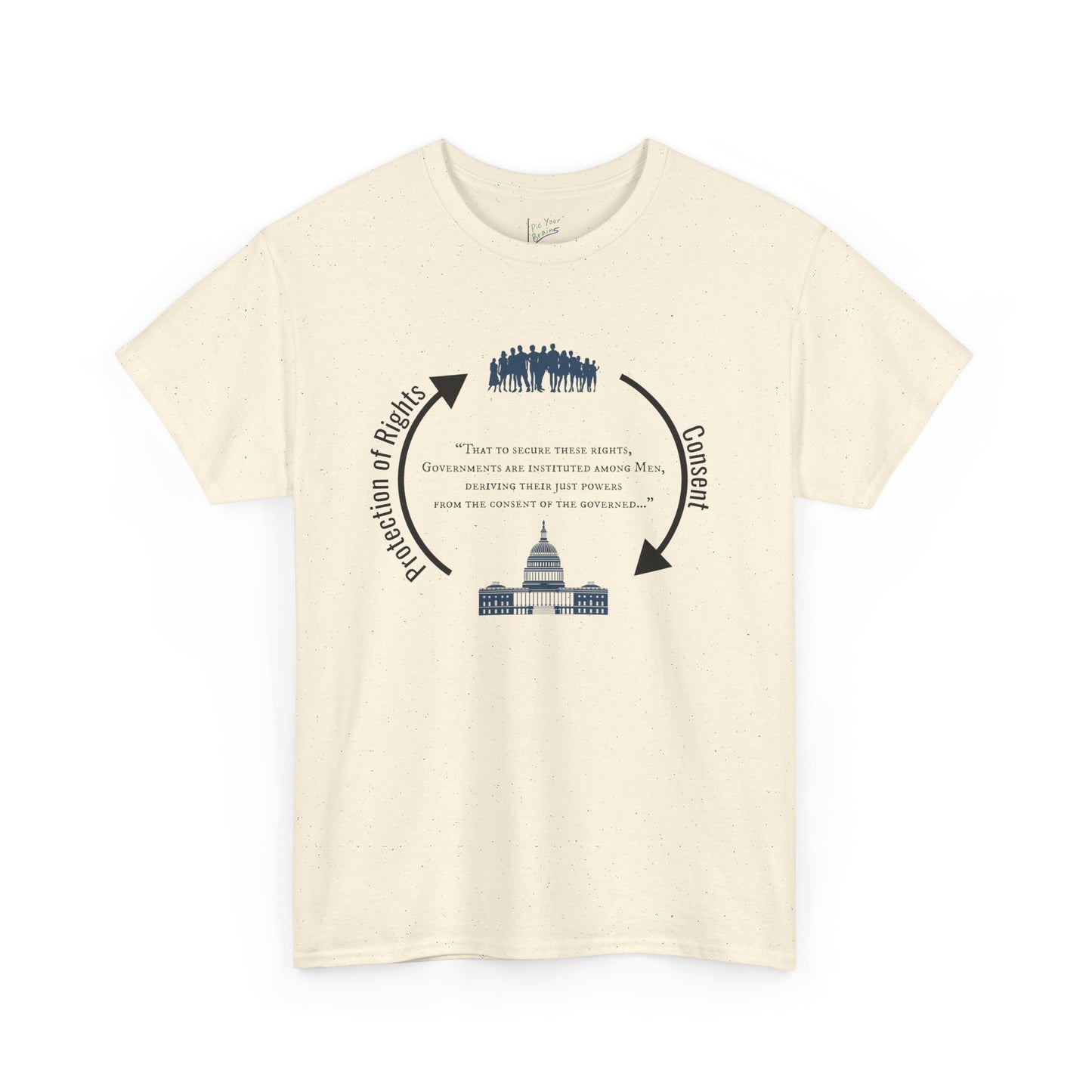 Declaration of Independence Government Quote Tee