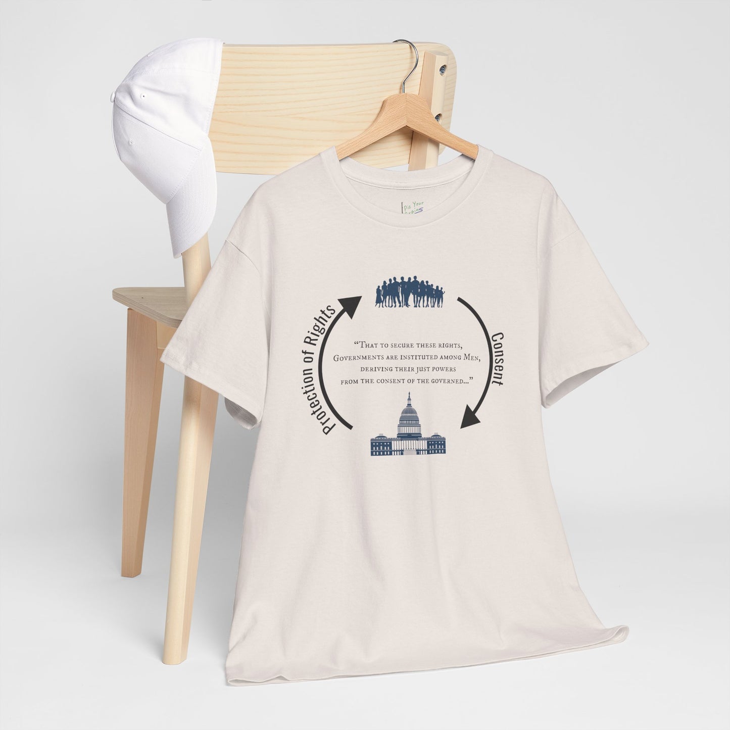 Declaration of Independence Government Quote Tee