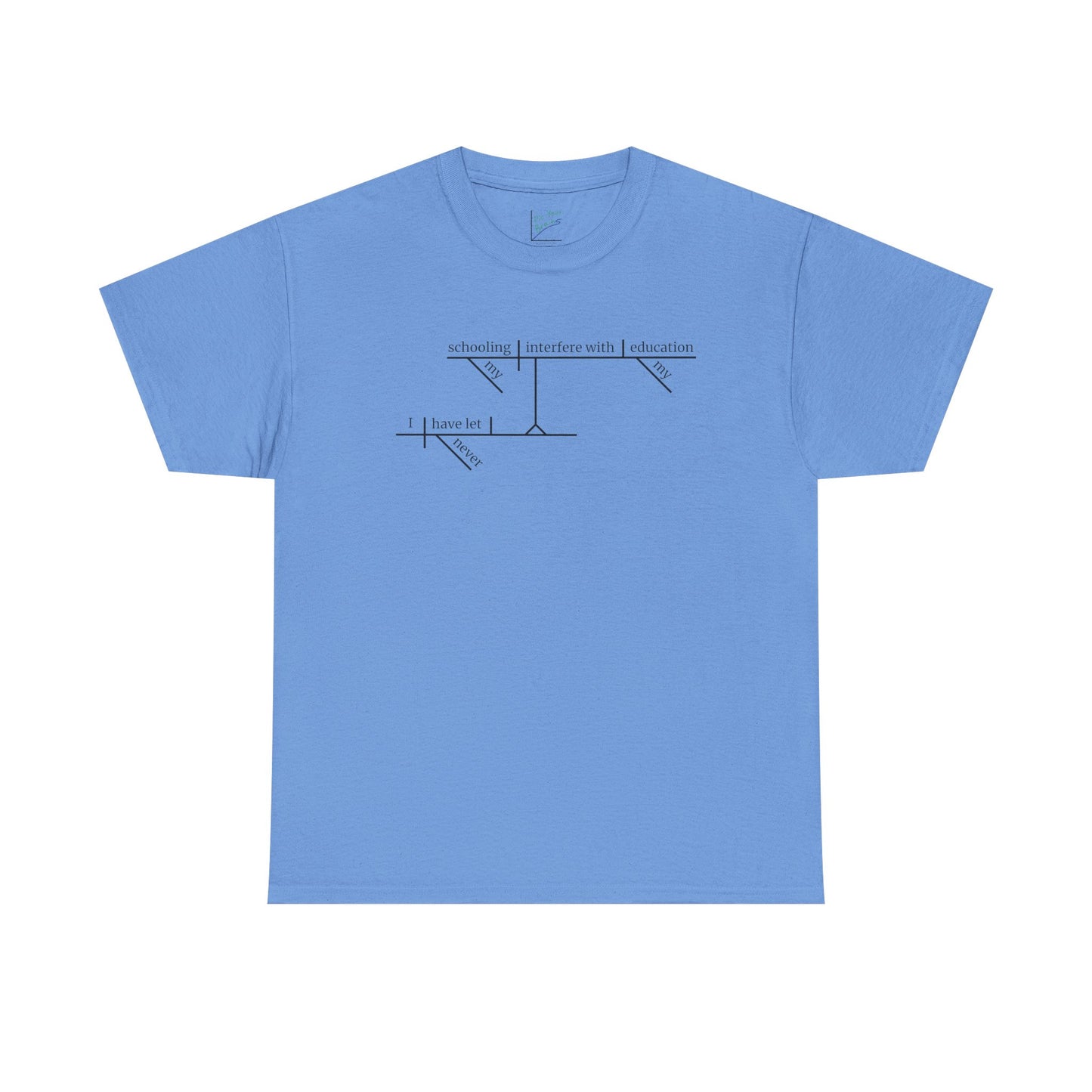 Education vs. Schooling Sentence Diagram Tee