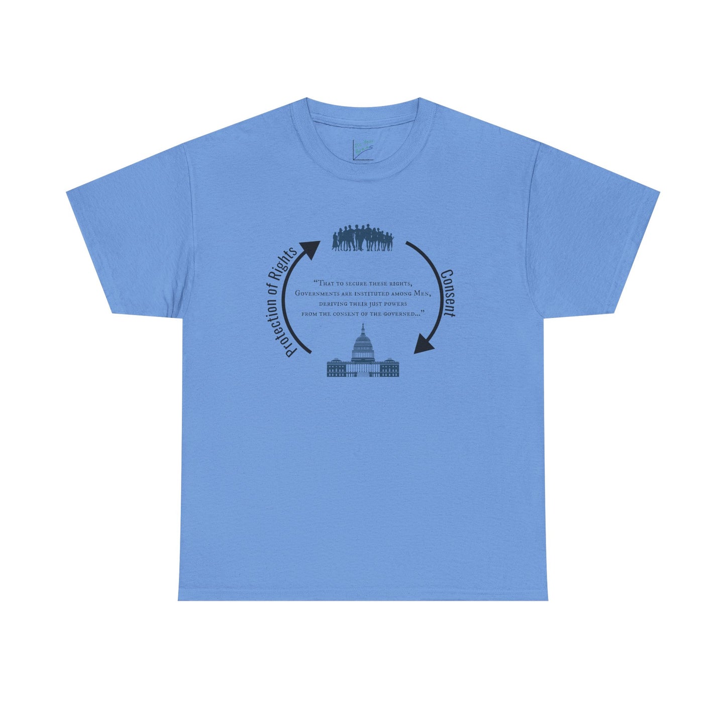 Declaration of Independence Government Quote Tee
