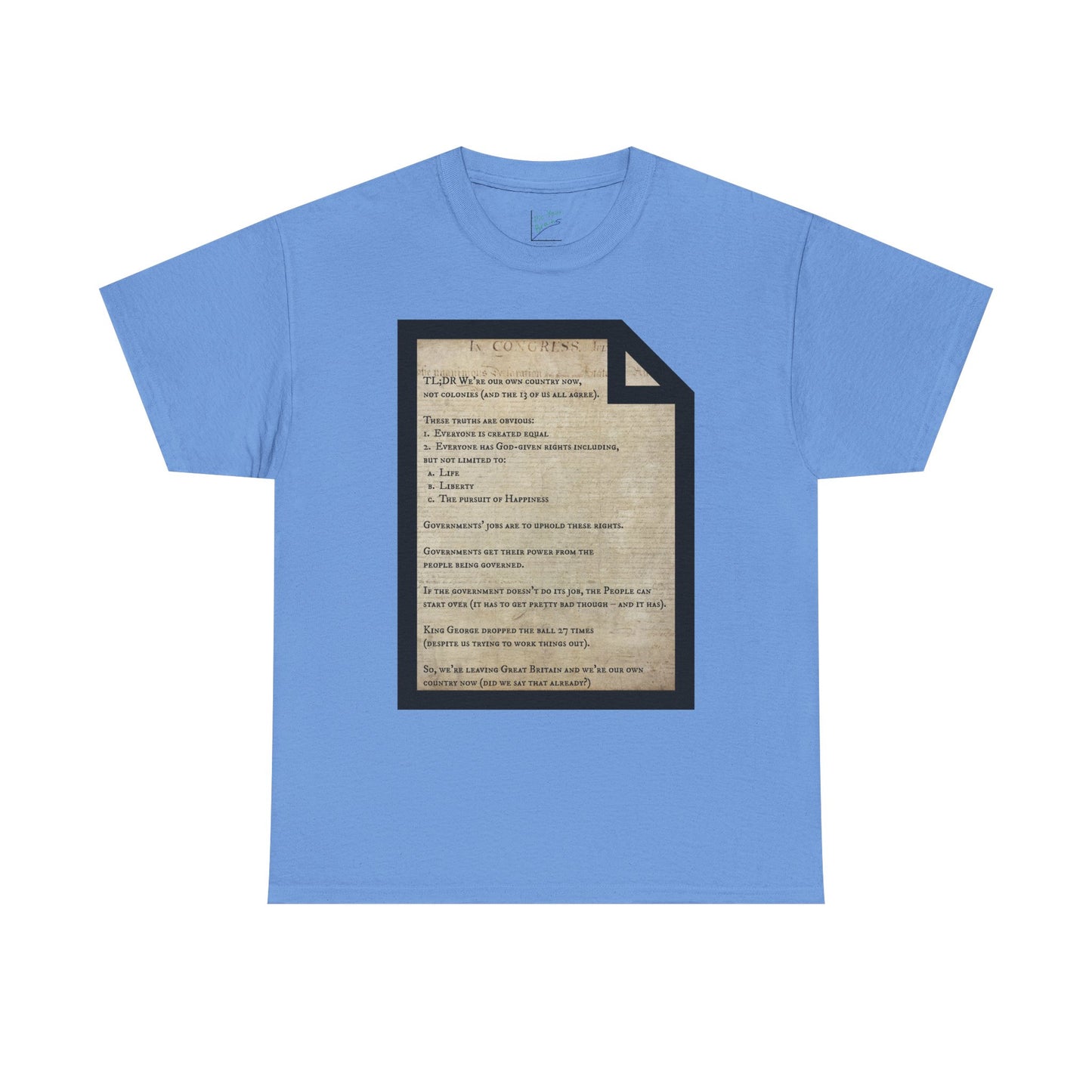 Declaration of Independence Summary Tee