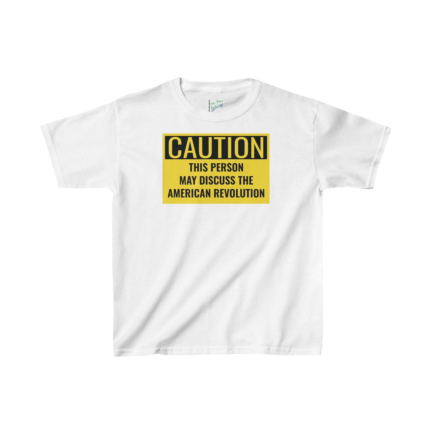 Caution Tee: American Revolution, Kids Heavy Cotton Tee