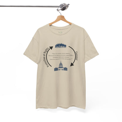 Declaration of Independence Government Quote Tee