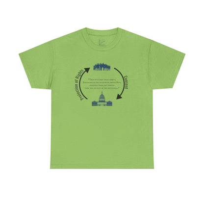 Declaration of Independence Government Quote Tee