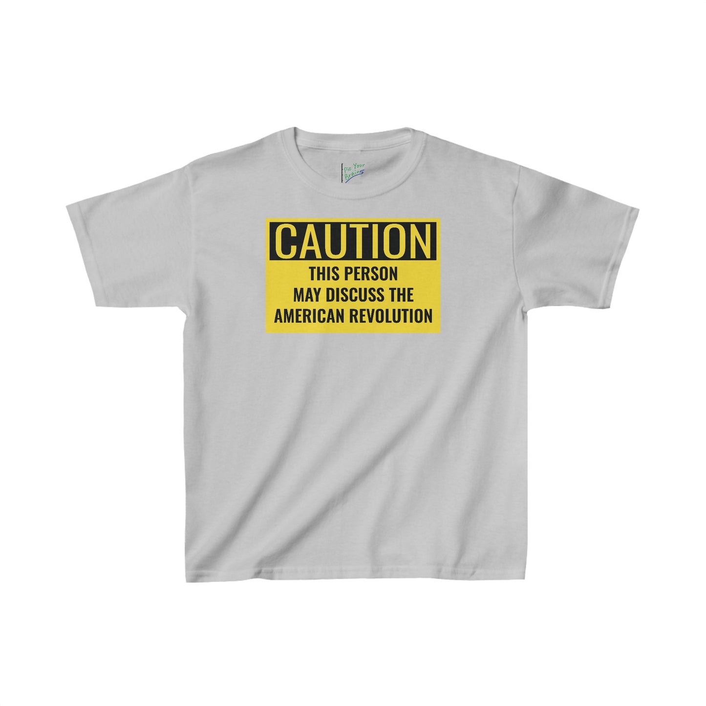 Caution Tee: American Revolution, Kids Heavy Cotton Tee