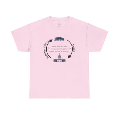 Declaration of Independence Government Quote Tee