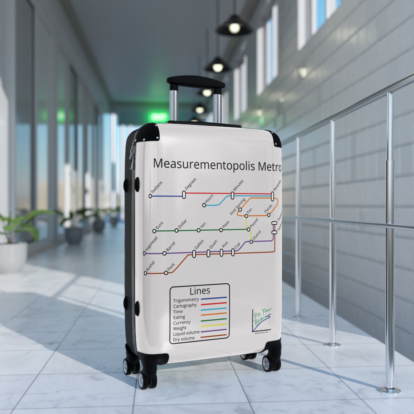 Measurementopolis Metro Suitcase - Gray