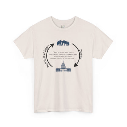 Declaration of Independence Government Quote Tee