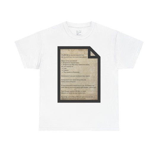 Declaration of Independence Summary Tee