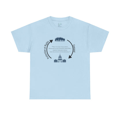 Declaration of Independence Government Quote Tee