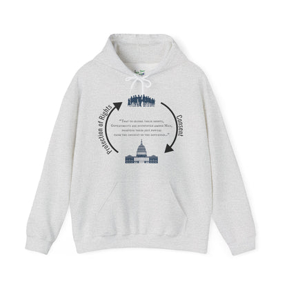 Declaration of Independence Government Quote Hooded Sweatshirt