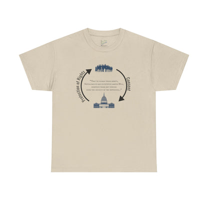 Declaration of Independence Government Quote Tee
