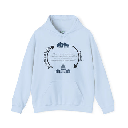 Declaration of Independence Government Quote Hooded Sweatshirt