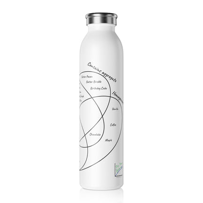 Ice Cream Flavors Venn Diagram Stainless Steel Water Bottle