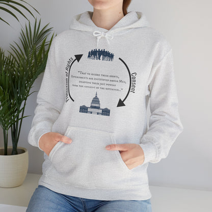 Declaration of Independence Government Quote Hooded Sweatshirt